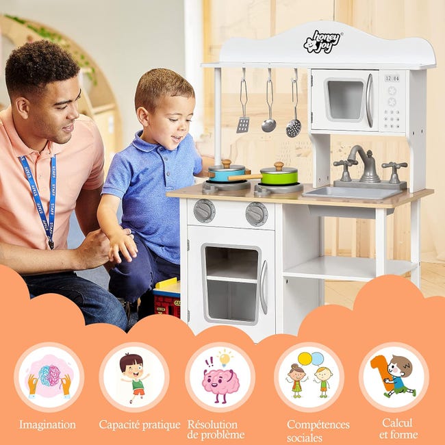 Cocina De Madera Infantil Estilo Kawii Juguete Para Ninos Blanco Cocina De Madera Infantil Estilo Kawii Juguete Para Ninos Blanco
