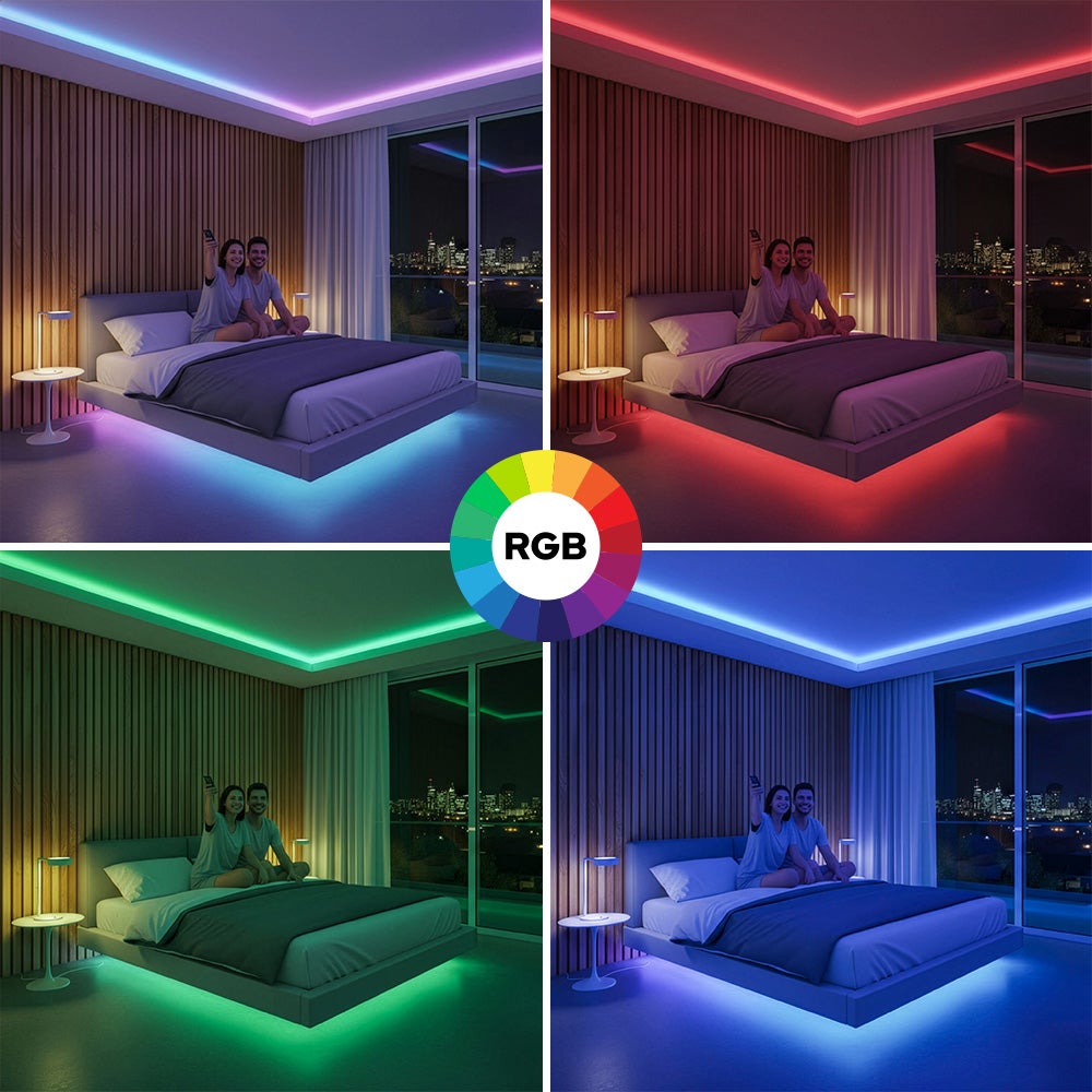 Taśma LED RGB NEON, 24V, 10W/m, 200lm/m, IP65, ze sterownikiem, zasilaczem i pilotem, rolka 10m, DIGITAL-10 HOROZ - 5