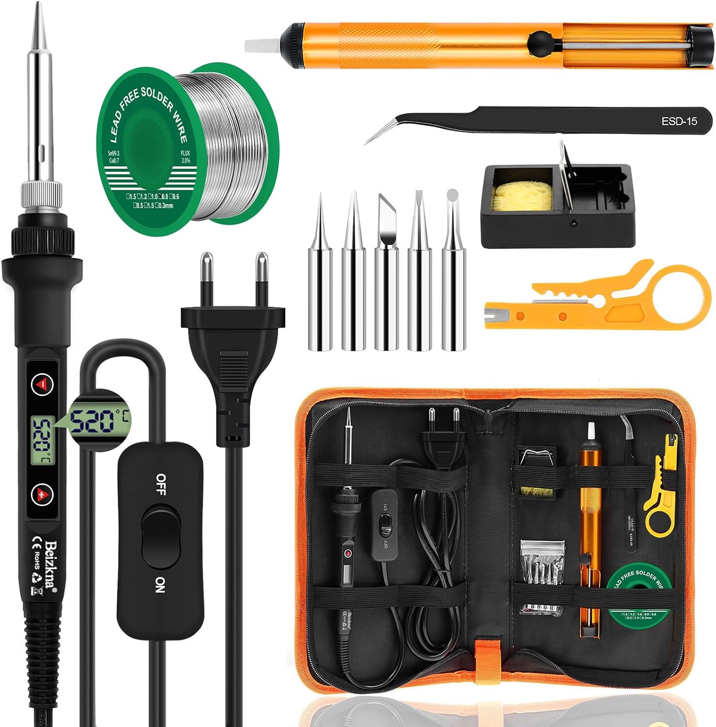 Kit de fer à souder électronique de précision 80 W à température — free download