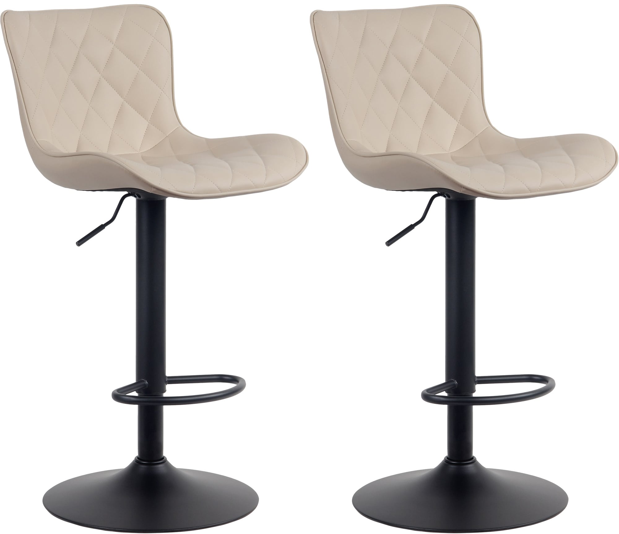 Chaise Haute Bar Design CLP Lot De 2 Tabourets De Bar Emma - Similicuir/ Velours/Tissu - Réglable Et Pivotant - Capacité 135kg Tabourets Bar Design Chaise Haute Bar Design CLP Lot De 2 Tabourets De Bar Emma - Similicuir/ Velours/Tissu - Réglable Et Pivotant - Capacité 135kg Tabourets Bar Design