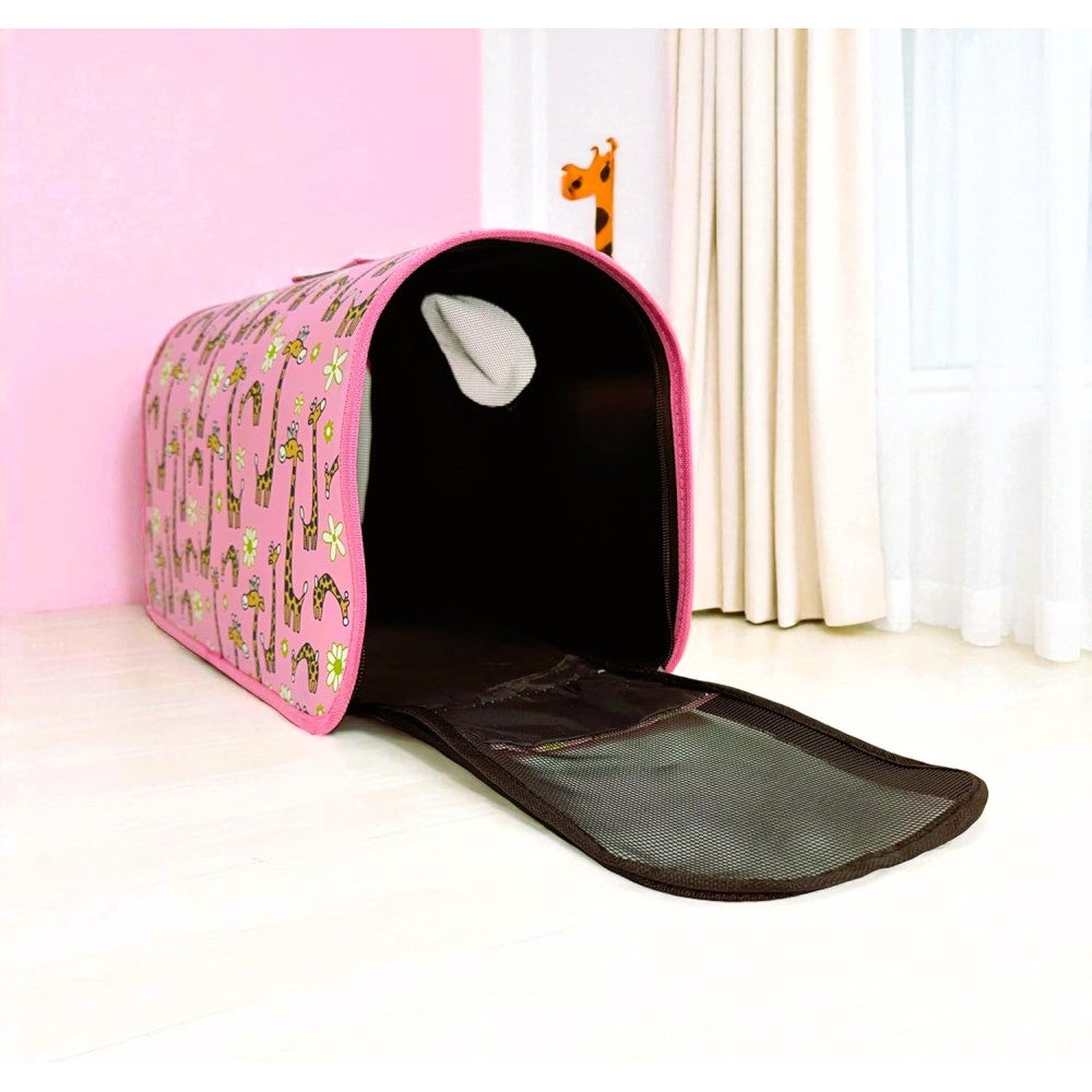 Bolsa de transporte para animais de estimação, ideal para gatos. Dobrável e flexível, ideal para transportar animais (rosa, 37 x 24 x 18 cm). - 3