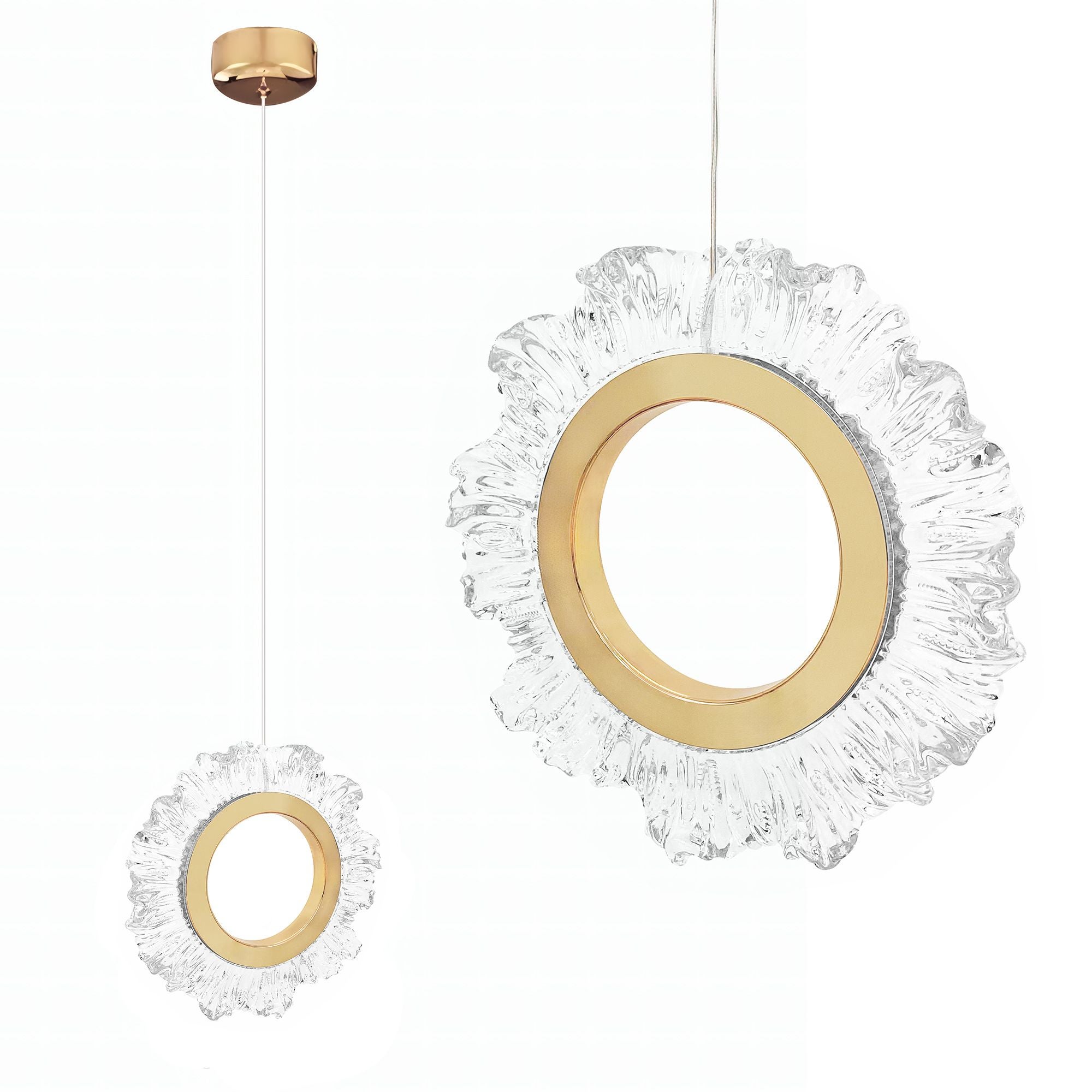 Lampa Sufitowa Wisząca Led Toolight Lhj102-1Cp Złoty