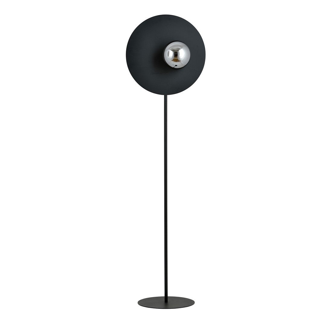 Lampa podłogowa stojąca Oslo czarno-grafitowa 1xE14x10W wym: 145 x 40 cm szkło Emibig