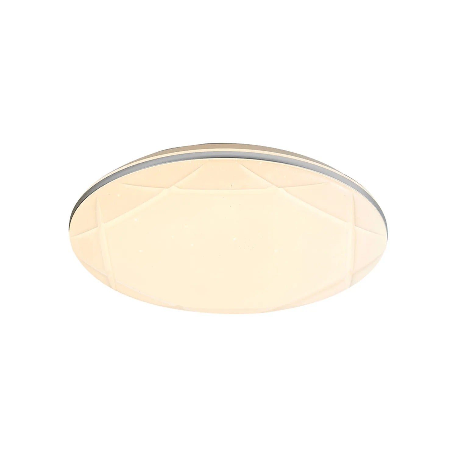 Plafon okrągły OSWALD2 LED 24W Neutralna biel 1800lm biało-srebrny wym:7x40x40cm IP20 Rabalux