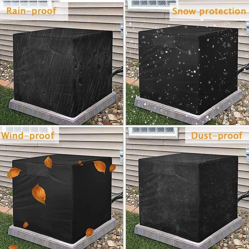 Housse de protection pour climatiseur extérieur, imperméable et pare-soleil, protège votre climatiseur des intempéries (66 x 66 x 81 cm) - 2