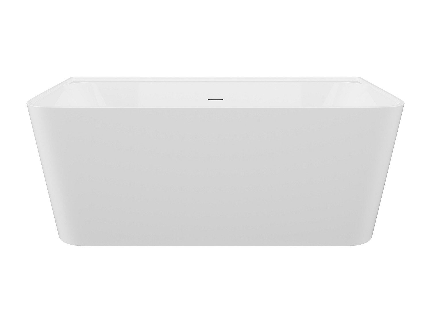 Bañera semiempotrada rectangular - 216L - 150 x 75 x 60 cm - Blanco brillante - Acrílico - ATESA - 2