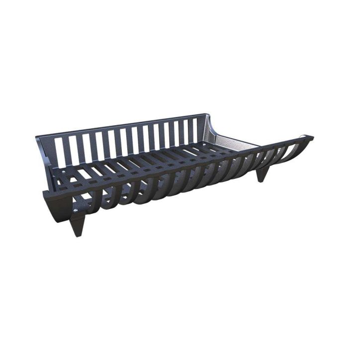 Soporte de leña de hierro fundido para chimenea cm. a68-p57x39x15 h ds