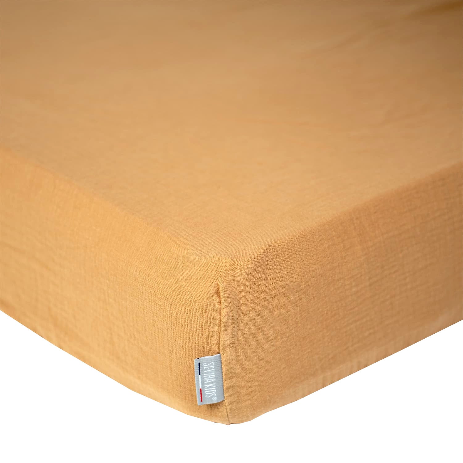 Drap housse uni en gaze de coton - 3
