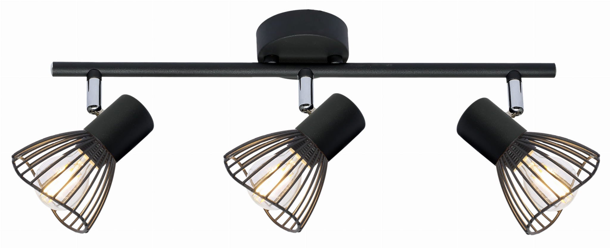 Lampa sufitowa Fly czarna 3xE14x40W wym: 15 x 56 x 8 cm metal Candellux
