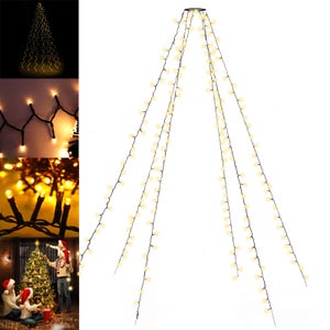 Guirlande Lumineuse Pour Sapin De Noël - 2m, 400 LED, 16 Branches, Contrôle APP, IP44