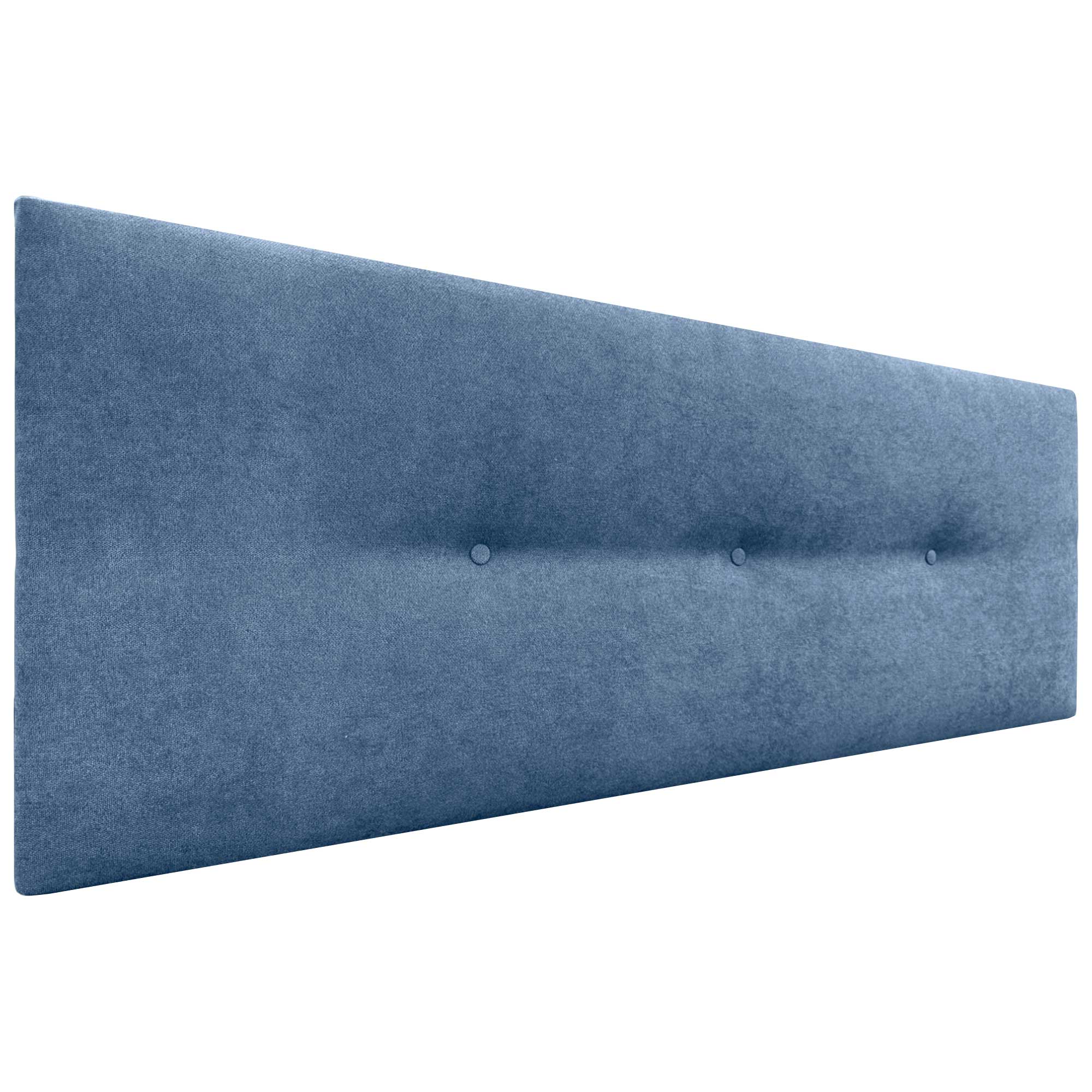 Dhome cabecero de tela acualine liso con botones tapizado de alta gama cabezal lujo cama dormitorio moderno acolchado (tela azul, 145cm)