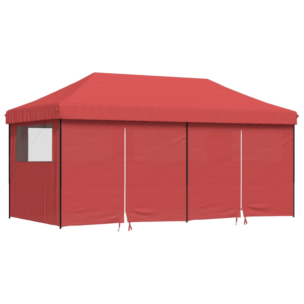 Eurmax Baldacchino Istantaneo 3x3 M Con 4 Pareti Laterali E Borsa A Ruote | Tenda Da Esterno Per Feste E Mercatini (Colore Orchidea)