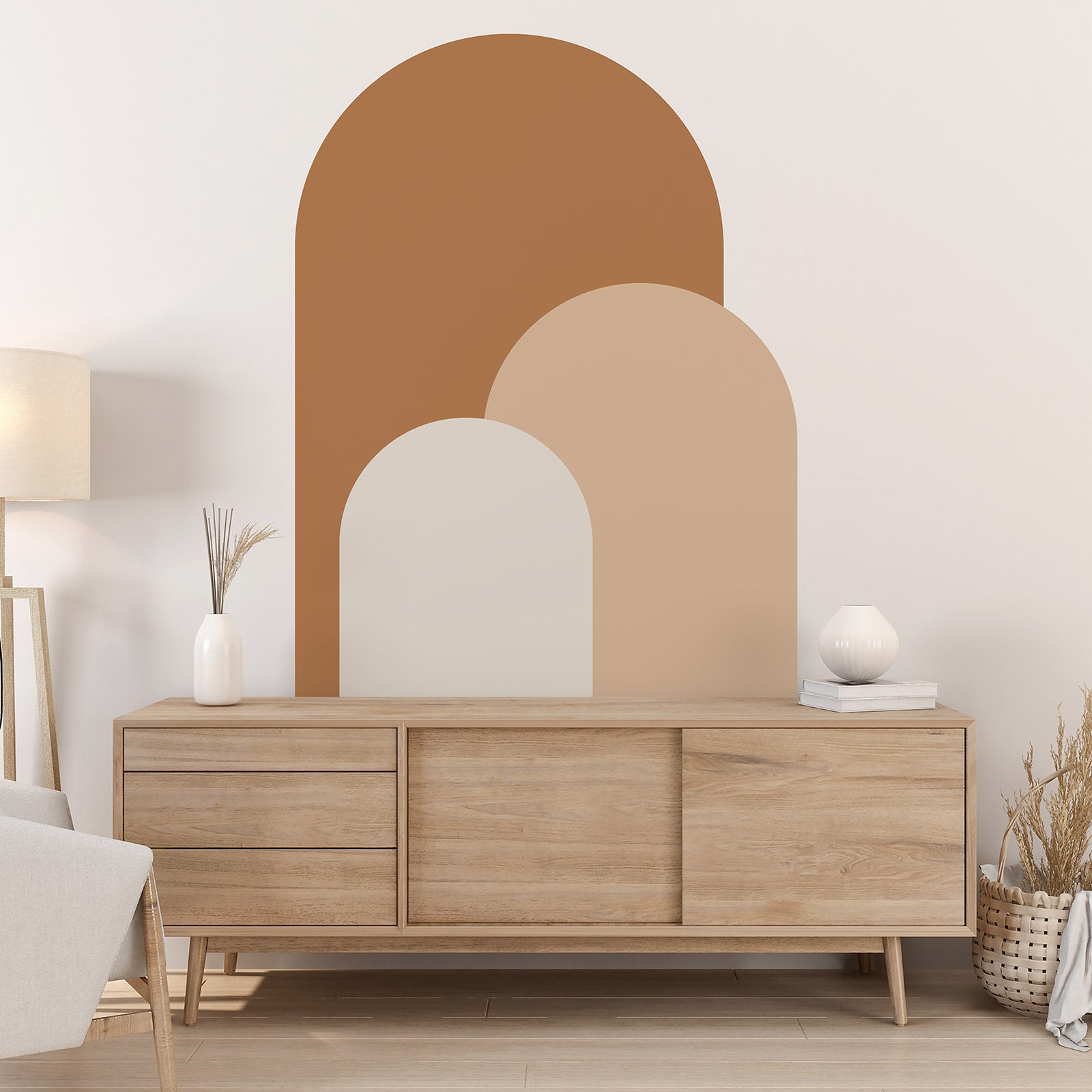 Stickers Arches - Design - Adhésif + Protection BRILLANTE - Largeur 90 x Hauteur 168 cm - 2