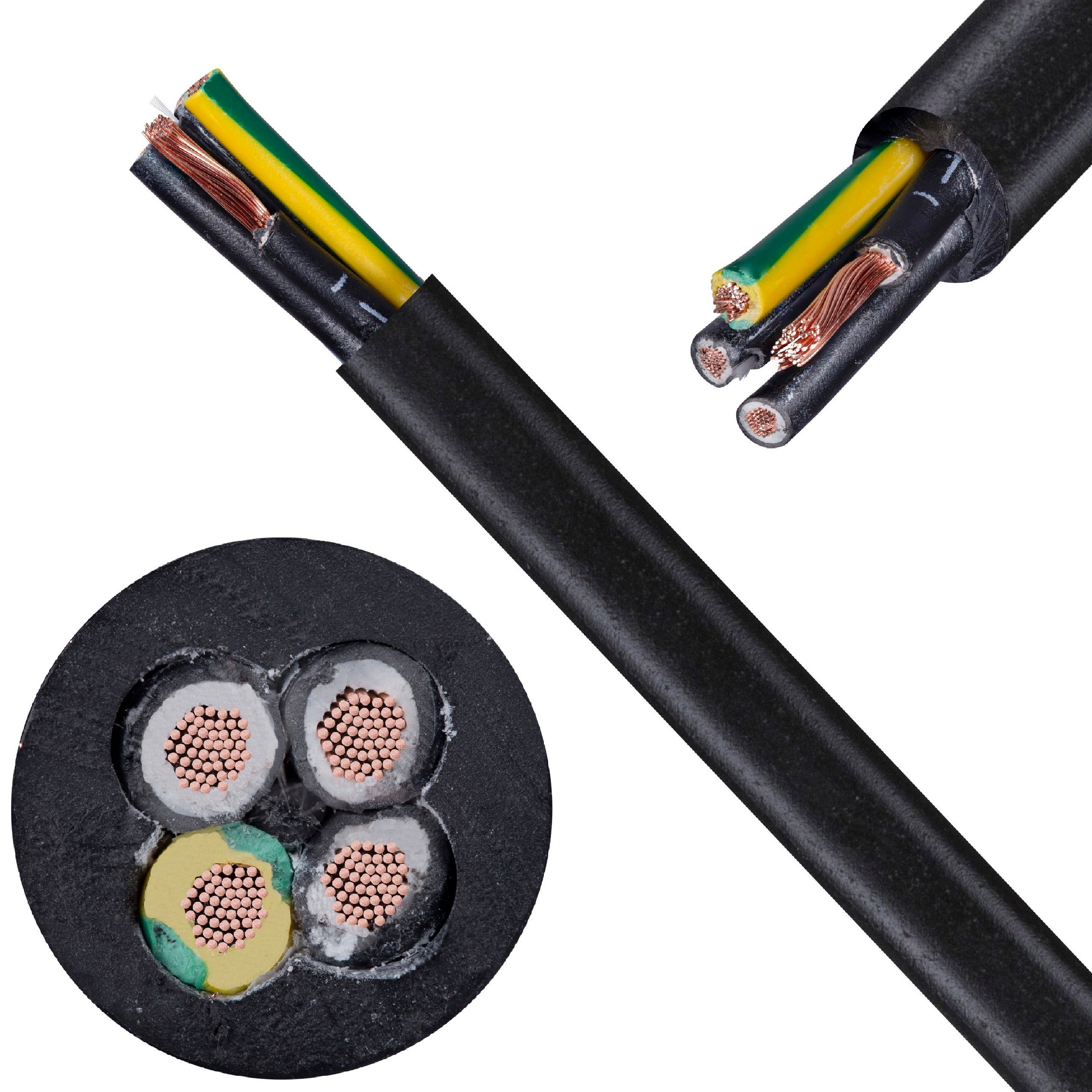 Kabel sterowniczy ziemny BiT 1000 FR 4x2,5mm2 czarny 0,6/1kV zasilający numerowany olejoodporny linka Bitner 100m