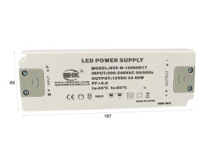 Alimentatore Stabilizzato Trasformatore 12V 5A con adattatore a 8