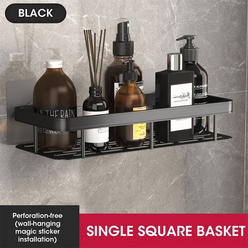 Etagère Douche, Serviteur De Douche, Sans Perçage Étagère Murale de Rangement pour Baignoire, pour Salle de Bain/Cuisine/Chambre - 4