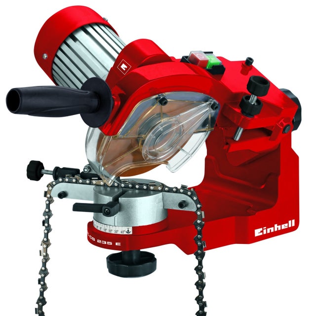 Einhell Affûteuse De Chaîne De Tronçonneuse GC-CS 235 E - 235W Avec Éclairage Et Réglage Précis