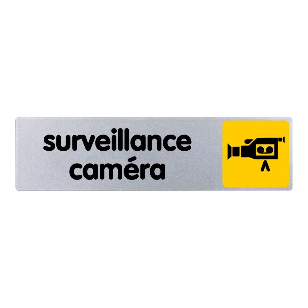 Plaque de porte Surveillance caméra couleur 170x45mm 4033655 — free download