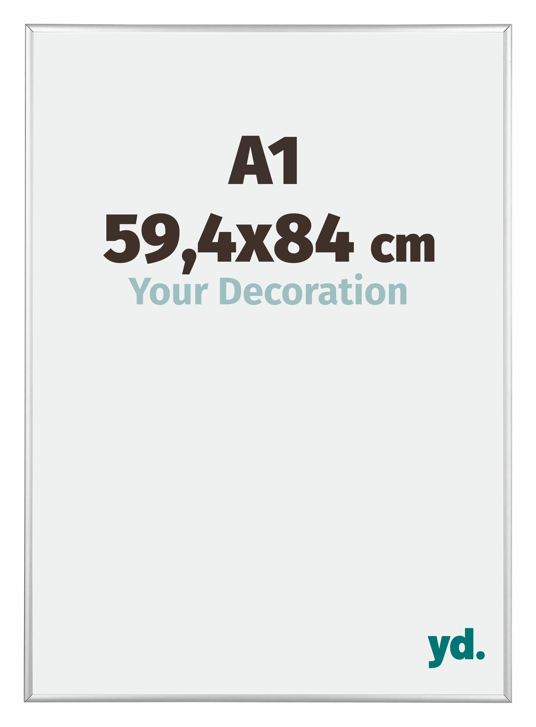 Cadre Photo 33x98 cm - Argent Brillant - Aluminium - Kent
