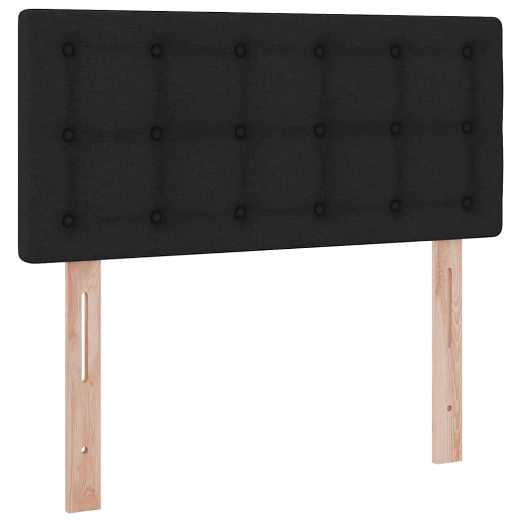 Lit avec rangement et matelas Noir 90 x 200 cm Velours - 9