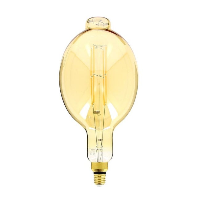 Xanlite - Ampoule LED Giant (BT180) / Vintage au verre ambré, dimmable, culot E27, 8W cons. (60W eq.), 800 lumens, lumière blanc chaud -