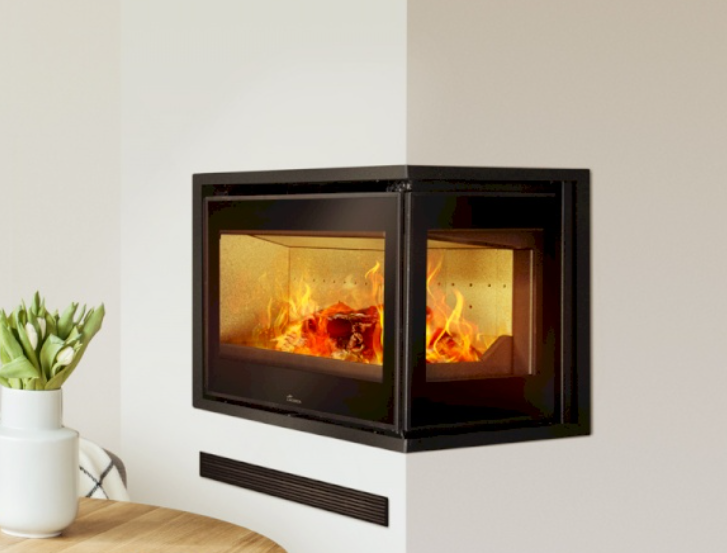 Lacunza  Bricosol, Chimenea Insertable A Leña Modelo Adour 600 Cli De , Leroy Merlin