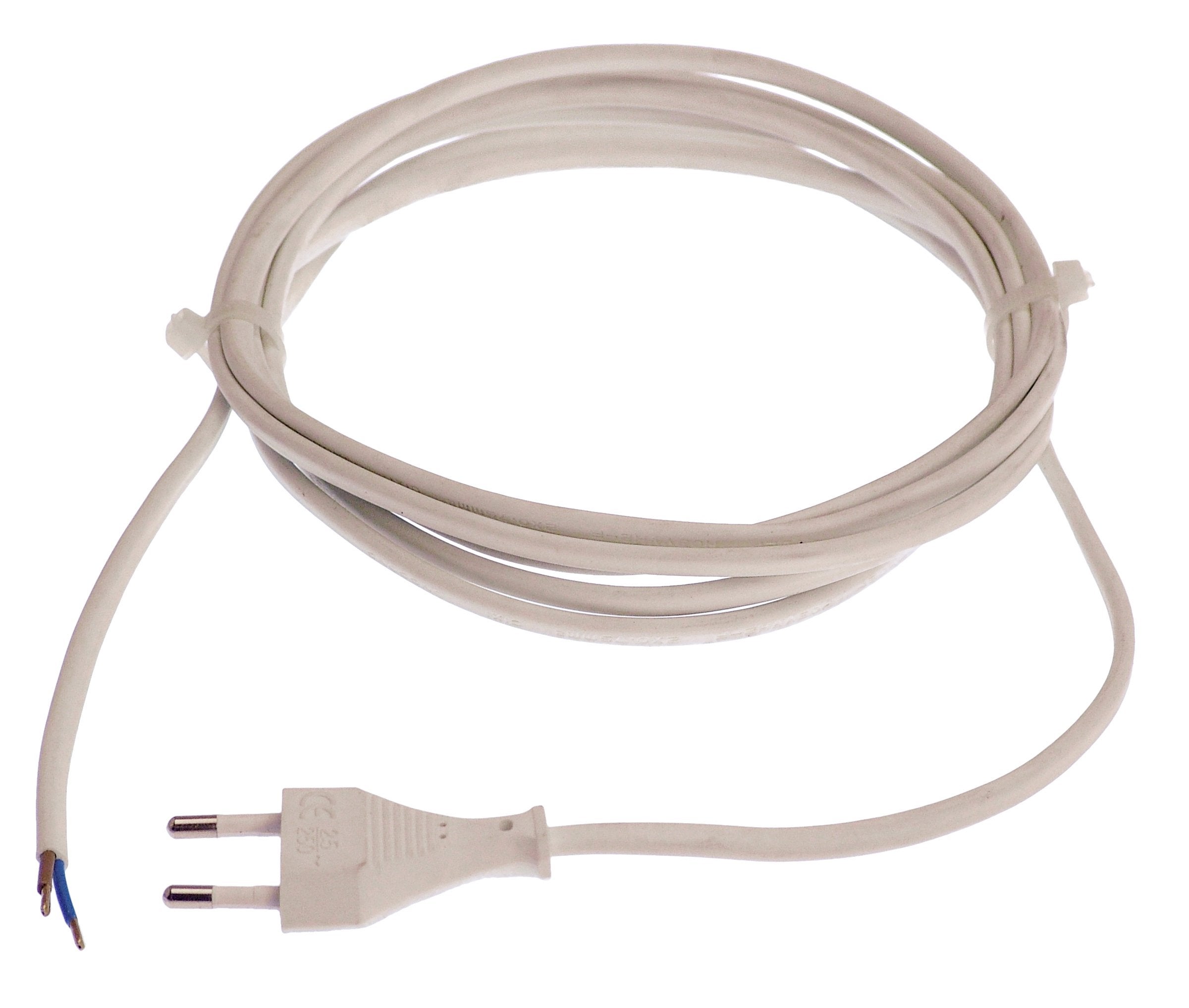 Cavo PC Bianco Cavo Di Alimentazione Europeo 1,5 M Bianco – Doppia Presa, Pratico Per Casa E Ufficio Cavo #e673