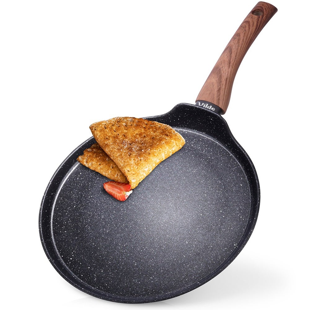 Patelnia do naleśników granitowa BLACK&amp;WOOD 24 cm