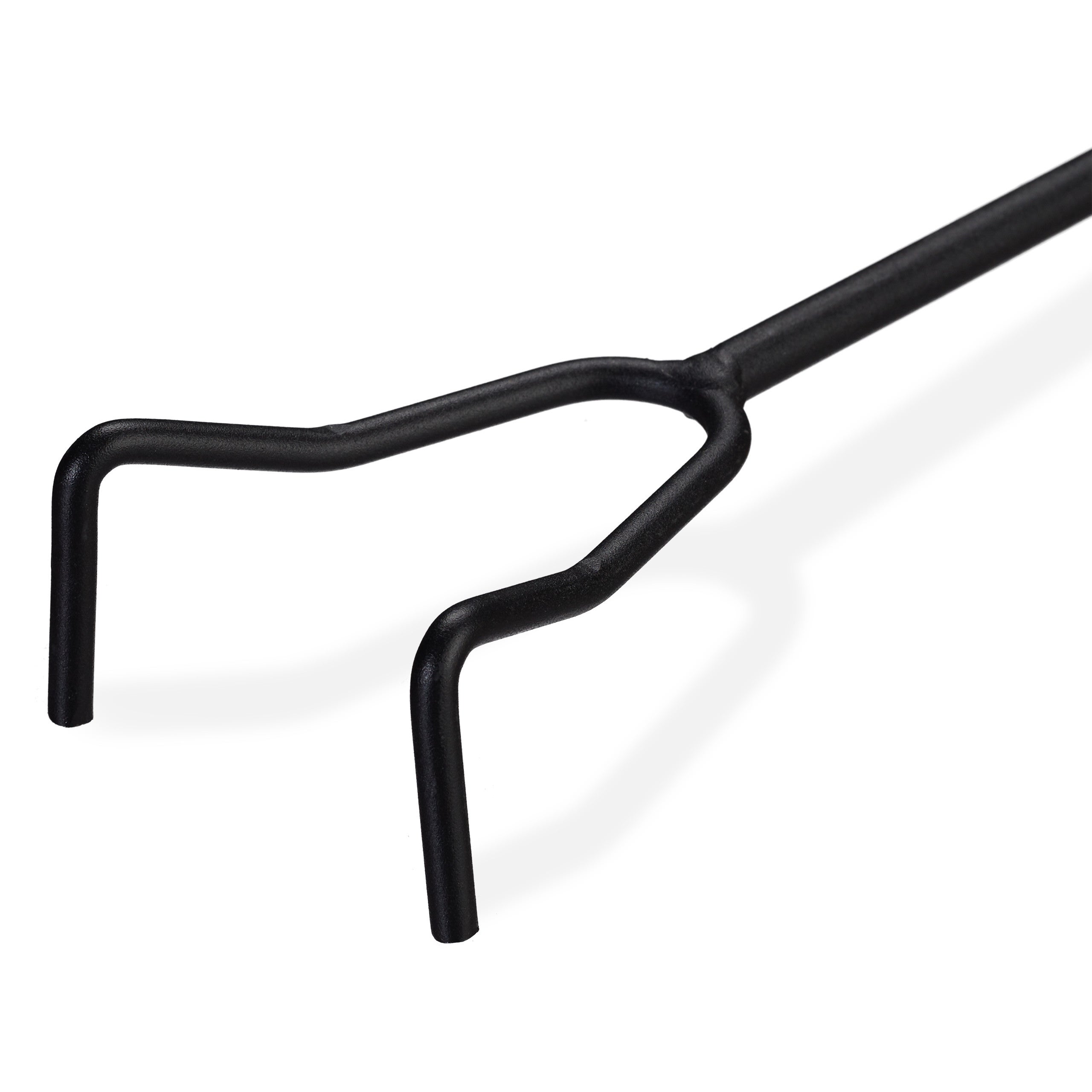 Set di 2 attizzatoi in acciaio per camino, stufa, barbecue e braciere, con raschietto per cenere nero, Relaxdays - 6