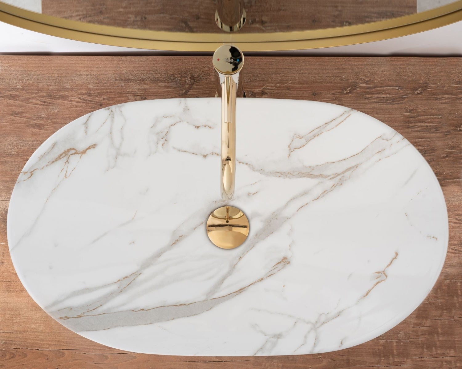 Vasque À Poser Céramique Marbre - 4