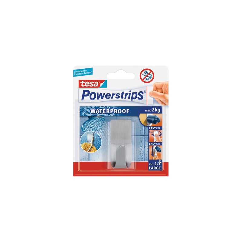 Tesa Powerstrips Languettes Amovibles LARGE Extra Fortes - Lot De 3x10 - Jusqu'à 2kg
