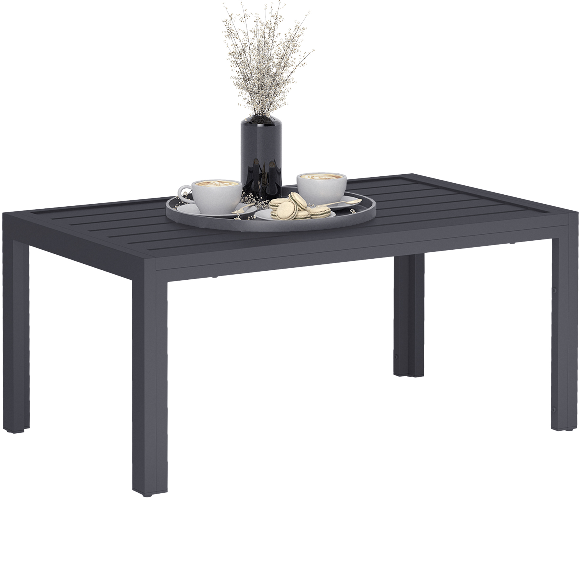 Table basse de jardin acier Outsunny - 2