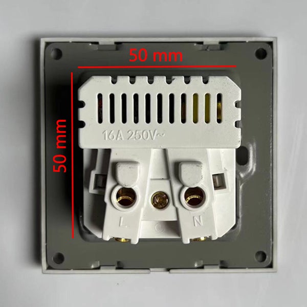 2 prise murale blanche avec USB et Type C, prise de courant en verre, 5v, 2100mA - 3