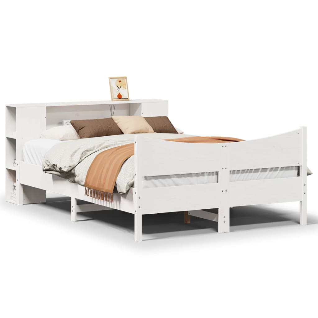 Lit Double Lit Adulte Cadre De Lit Sans Matelas Blanc X Cm