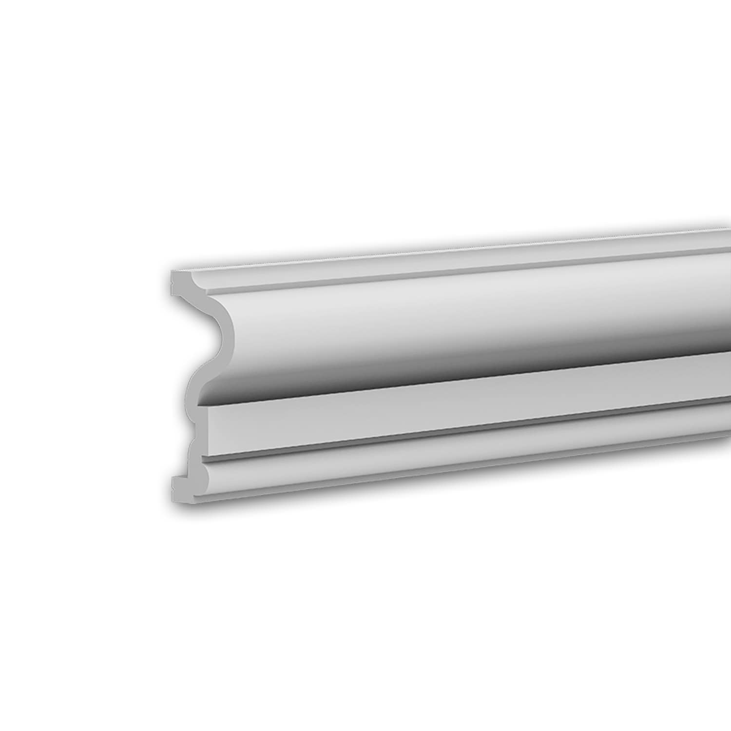 SOFT-RAIL® Budget (M) Cimaise 6 m (3 x 2 m) à rail pour galerie de tableaux, blanc, différentes longueurs et couleurs
