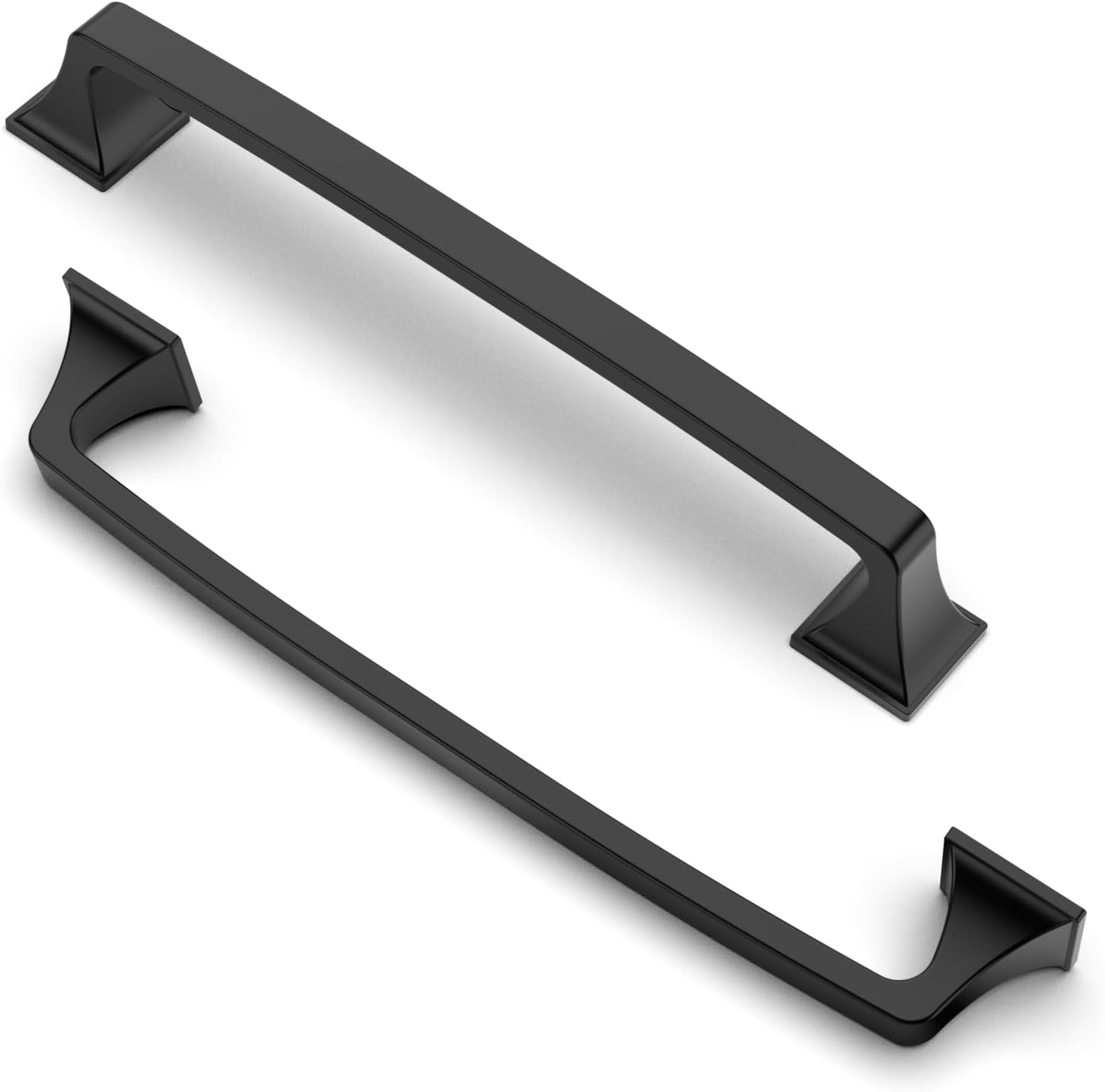 10x 96mm La porte noire d'armoire de cuisine tire la poignée de tirette de meubles de chambre de tiroir de placard | Leroy Merlin