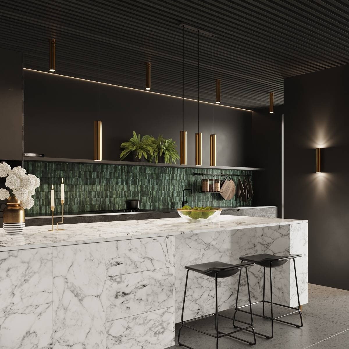 Kinkiet ścienny Lagos złoty 2xGU10x10W góra-dół wym: 30 x 8 x 6 cm metal IP20 Sollux Lighting - 6