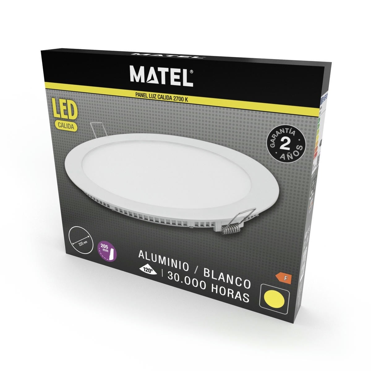 DOWNLIGHT LED REDONDO BLANCO 12W.CALIDA - 2