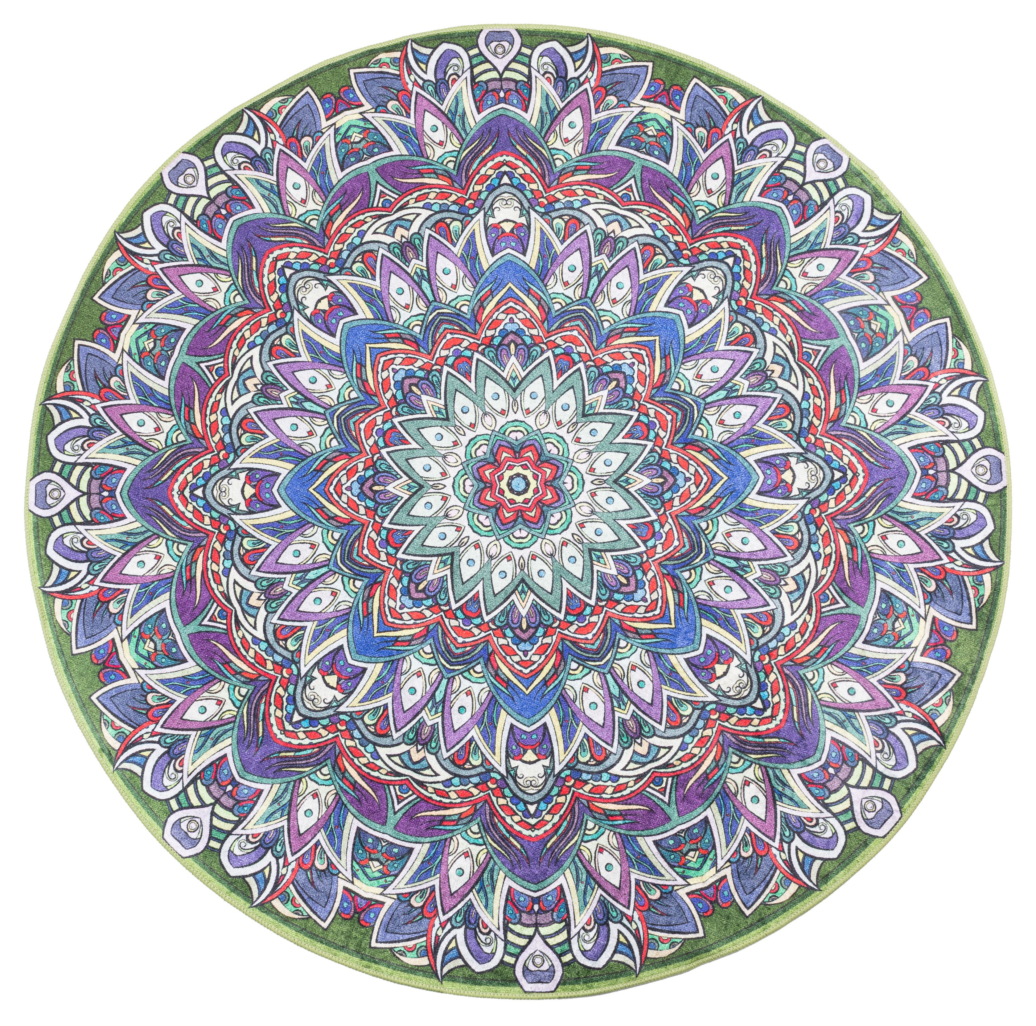 Dywan Multidecor Print Shine 133 cm koło boho wielokolorowy 1 szt.