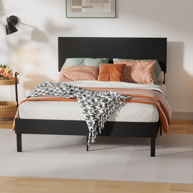 Sommier à Lattes De Lit Avec Matelas LED Crème 140x190 Cm Tissu VidaXL | Leroy Merlin