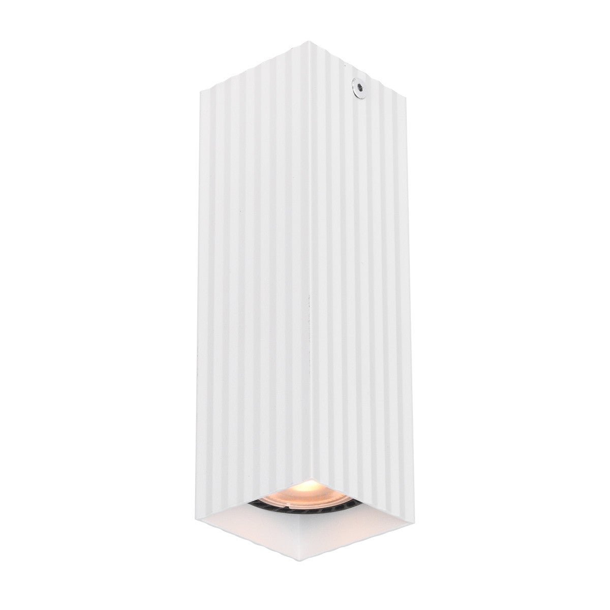 Lampa sufitowa wisząca Tecno biały piaskowany 1xGU10x10W wym: 17 x 5,8 x 5,8 cm aluminium Italux