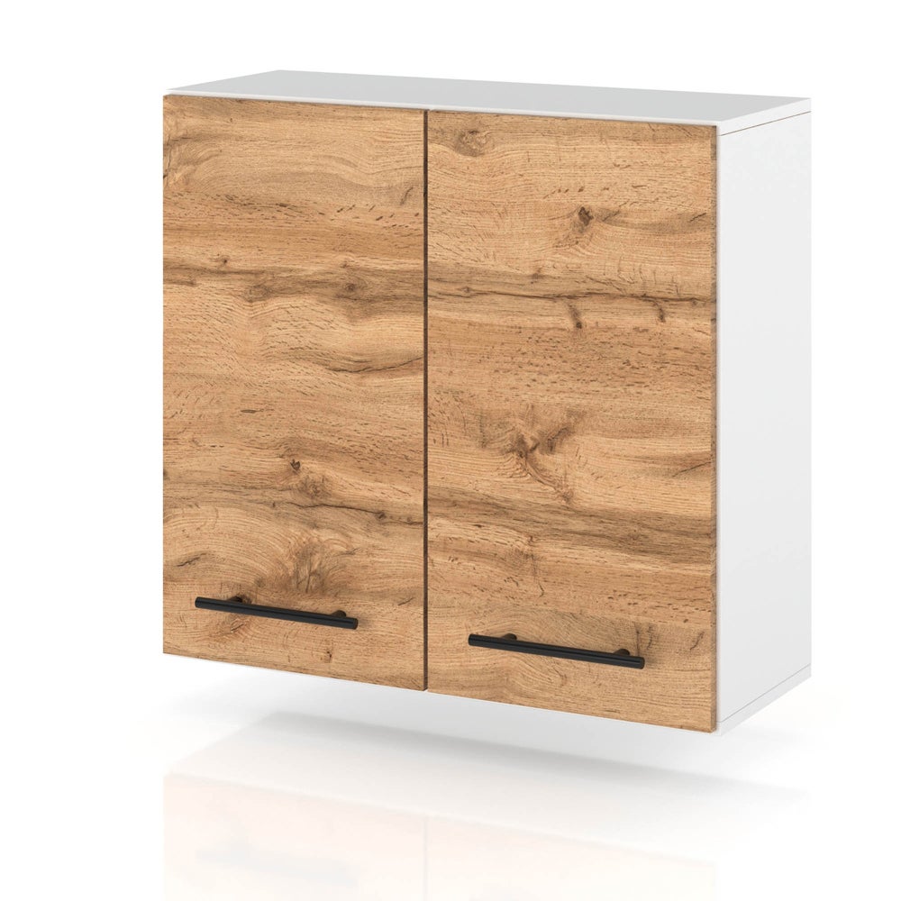 Szafka kuchenna wisząca modułowa drewniana z uchwytami 80cm spremium wotan