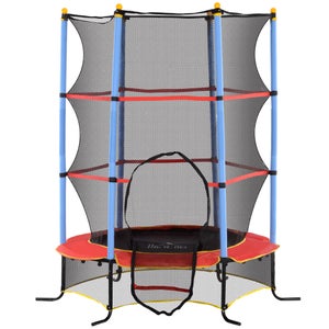 Trampolino Elastico HOMCOM Per Bambini 3-6 Anni - Con Rete Sicurezza, 6 Colonne, Ø140cm, Portata 45kg - Foto 6