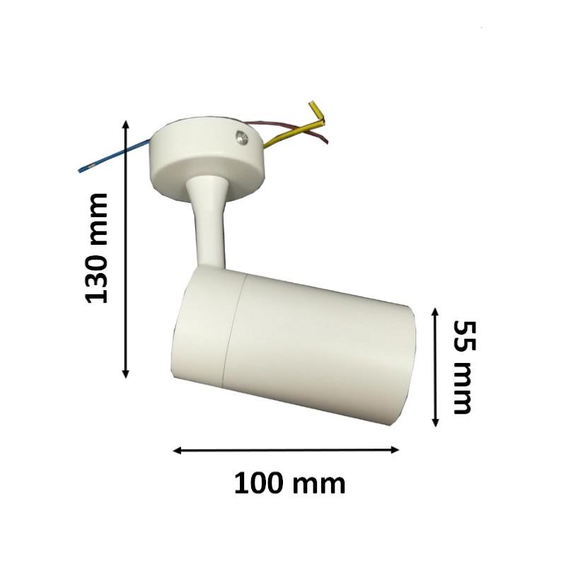 Spot LED en saillie 80° BLANC pour ampoule GU10 - SILAMP - 3