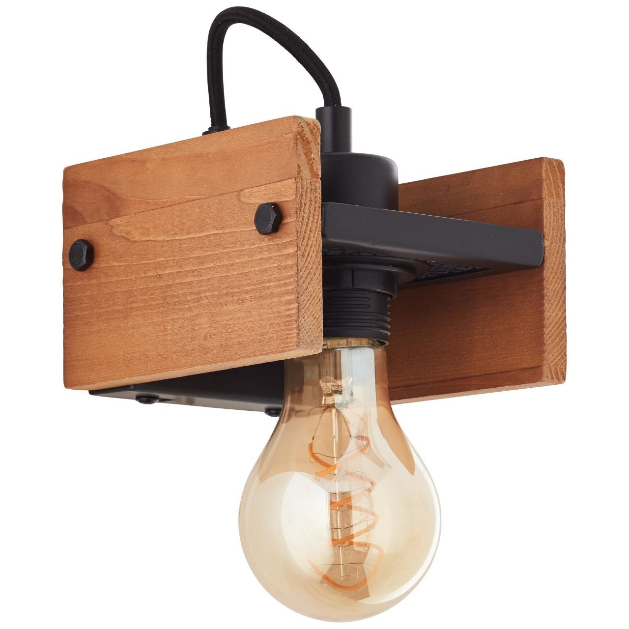 Brilliant lampa Tyas spot cocarde 3 żarówki czarny złoty plastik/czarny metal 3x D45, E14, 28 W - 2