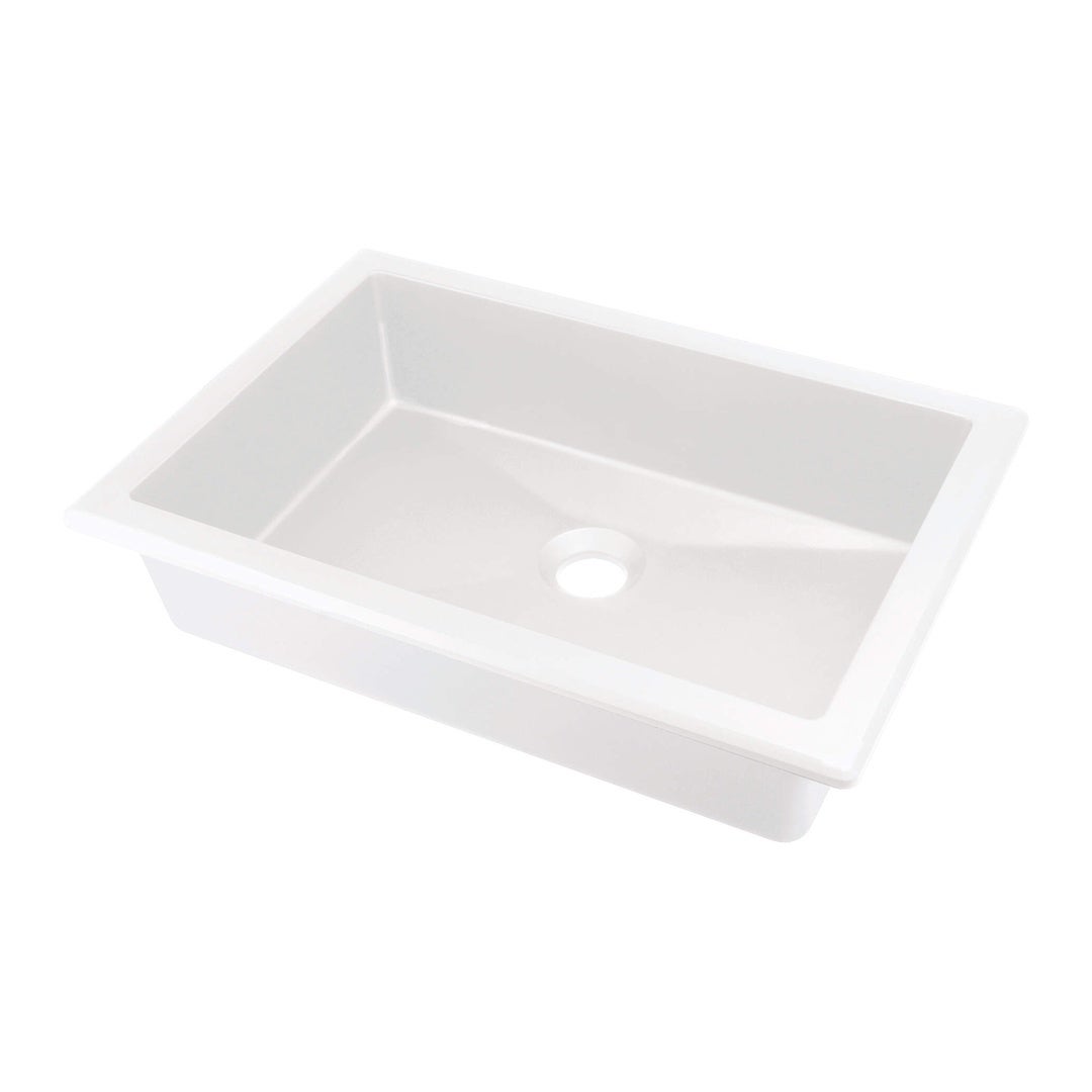 Lavabo encastrado de granito acabado alabastro 50x35 cm - sofyro