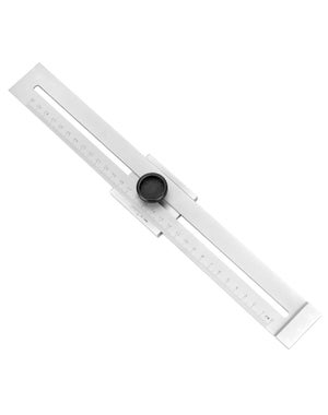 Règle Angle Précise ASNOMY Rapporteur Triangle 30cm Alliage Aluminium - Équerre Charpentier Métrique Outil Mesure Précision