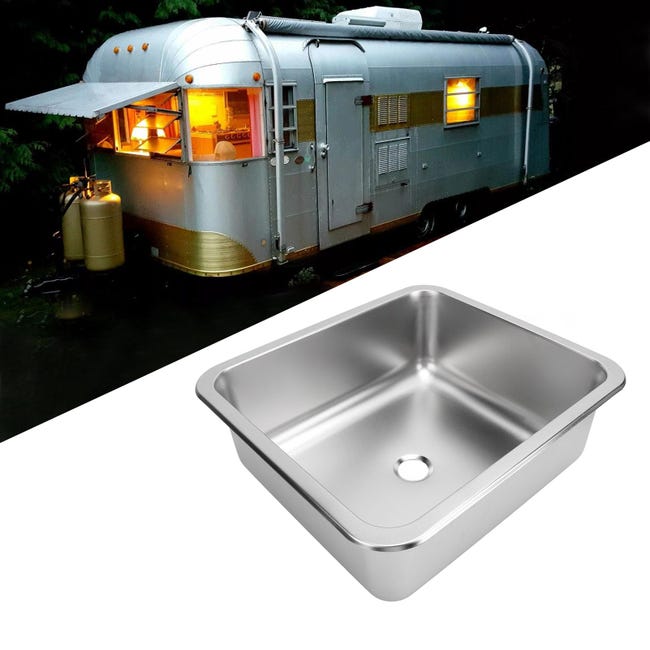 Lavello Rotondo In Acciaio Inox Per Camper/RV - 10 Pollici, Installazione Semplice - Moderno - Foto 8