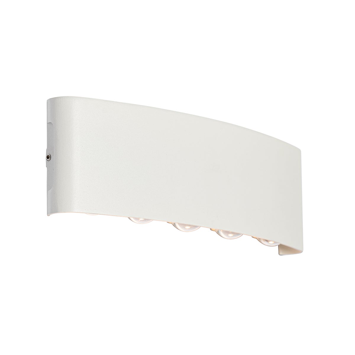 Qazqa nowoczesny lampa up &amp; down do ogród - Silly - biały, led zintegrowana 11w zestawie, Integrated led, 27cm, IP54, z 10