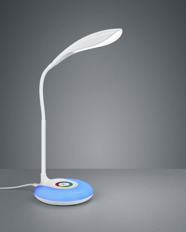Lampa biurkowa Krait biała LED 5W 3000K 300lm wym: 34 x 12,5 x 12,5 cm tworzywo sztuczne RL
